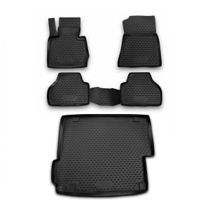 BMW X3 Floor-Trunk Mats - Omac - 3D - Black - '11-'17